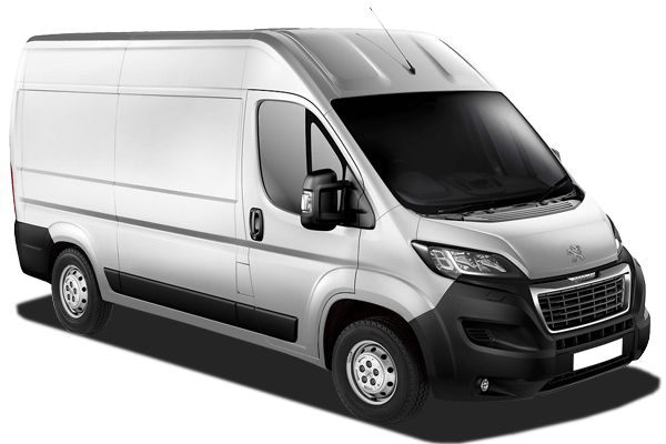 Vue latérale du fourgon PEUGEOT BOXER II - 2006 – modèle utilitaire gris aménageable